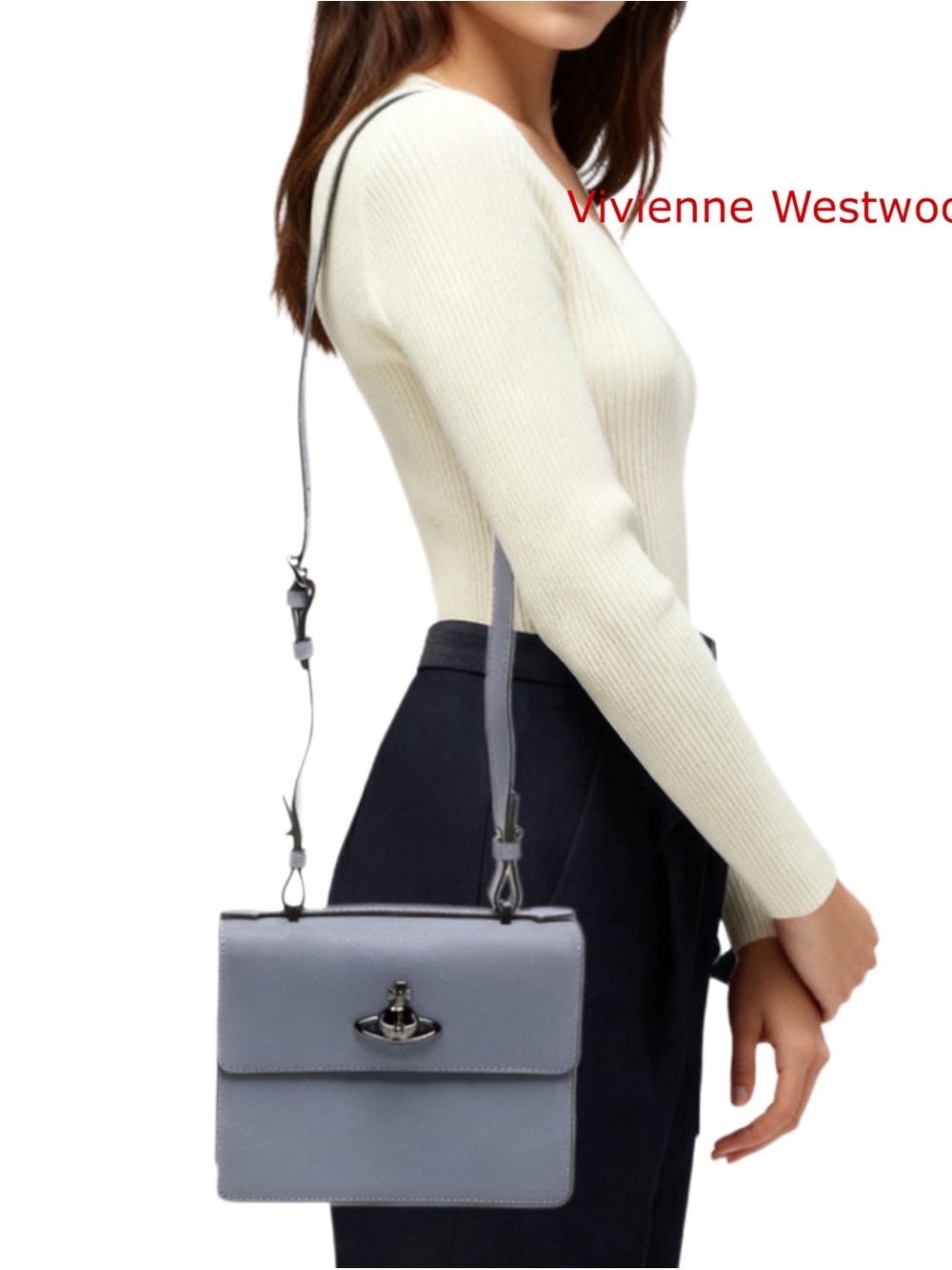 Authentic Vivienne Westwood
Saffiano Leather Minaudière